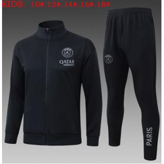 Chándal PSG 2025/26 (Black Long Zipper) - NIÑOS